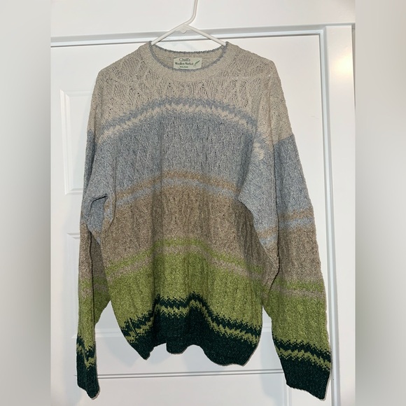 Quills Woolen Market Men’s Ireland Celtic Wool Silk Sweater XL XXL